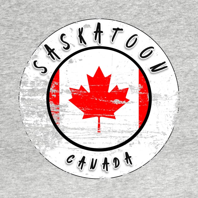 Saskatoon Canada Vintage by Travel Penguin